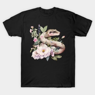 Snake with flowers T-Shirt